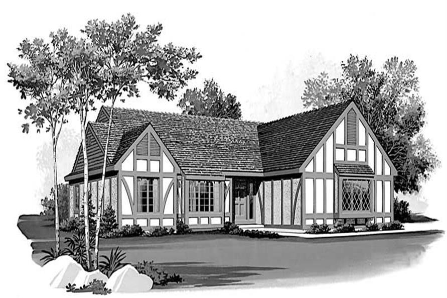 2-Bedroom, 2168 Sq Ft Contemporary House Plan - 137-1344 - Front Exterior