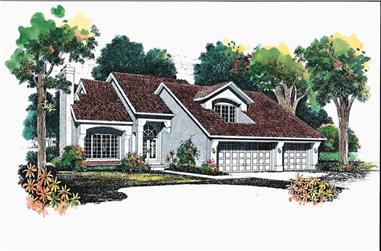 3-Bedroom, 2260 Sq Ft Contemporary Home Plan - 137-1397 - Main Exterior