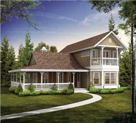 Country House Plans - Home Design HW-3687 # 18142