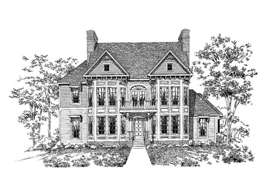 Front View of this 5-Bedroom, 3879 Sq Ft Plan - 137-1418