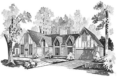 3-Bedroom, 2612 Sq Ft European Home Plan - 137-1455 - Main Exterior