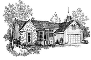 3-Bedroom, 2022 Sq Ft Country Home Plan - 137-1460 - Main Exterior