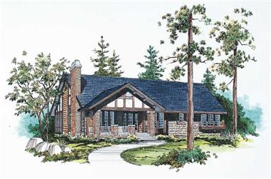 3-Bedroom, 1951 Sq Ft Ranch House Plan - 137-1467 - Front Exterior