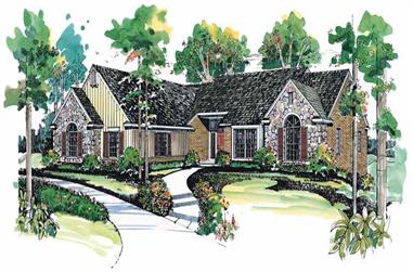 3-Bedroom, 2673 Sq Ft European Home Plan - 137-1504 - Main Exterior