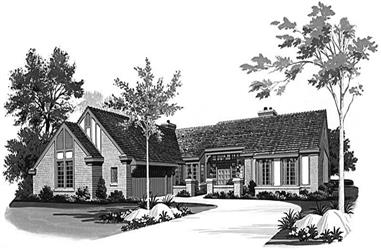 3-Bedroom, 2919 Sq Ft Ranch Home Plan - 137-1539 - Main Exterior