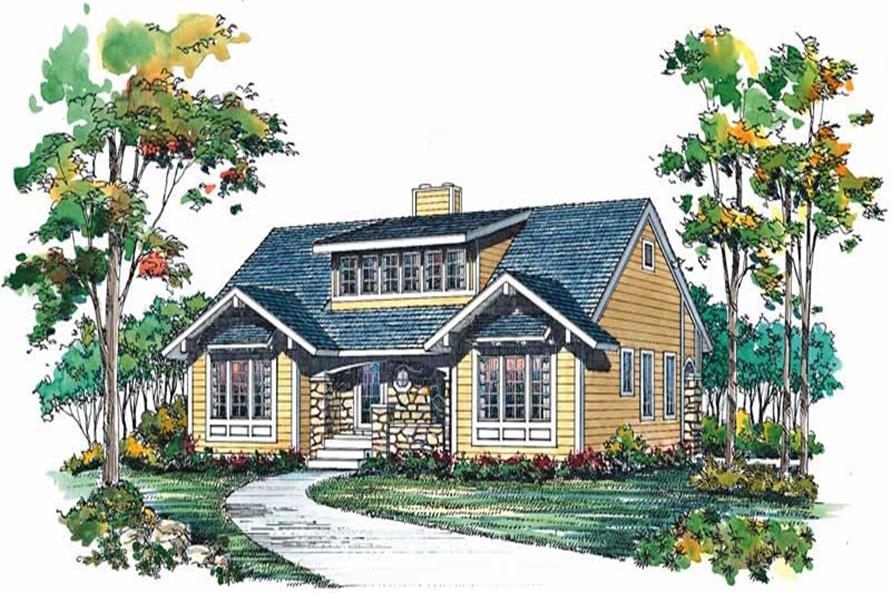 2-Bedroom, 2097 Sq Ft Craftsman House Plan - 137-1563 - Front Exterior