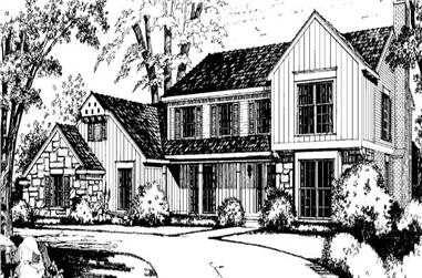 4-Bedroom, 2979 Sq Ft Country House Plan - 137-1578 - Front Exterior