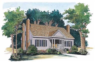 3-Bedroom, 2215 Sq Ft Country Home Plan - 137-1582 - Main Exterior