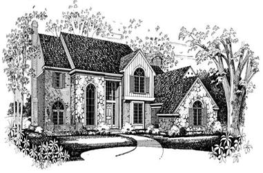 4-Bedroom, 3606 Sq Ft Country House Plan - 137-1621 - Front Exterior