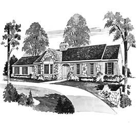 Ranch House Plans - Home Design HW-2544 # 17470