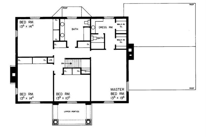 Colonial House Plans - Home Design HW-2283 # 17423