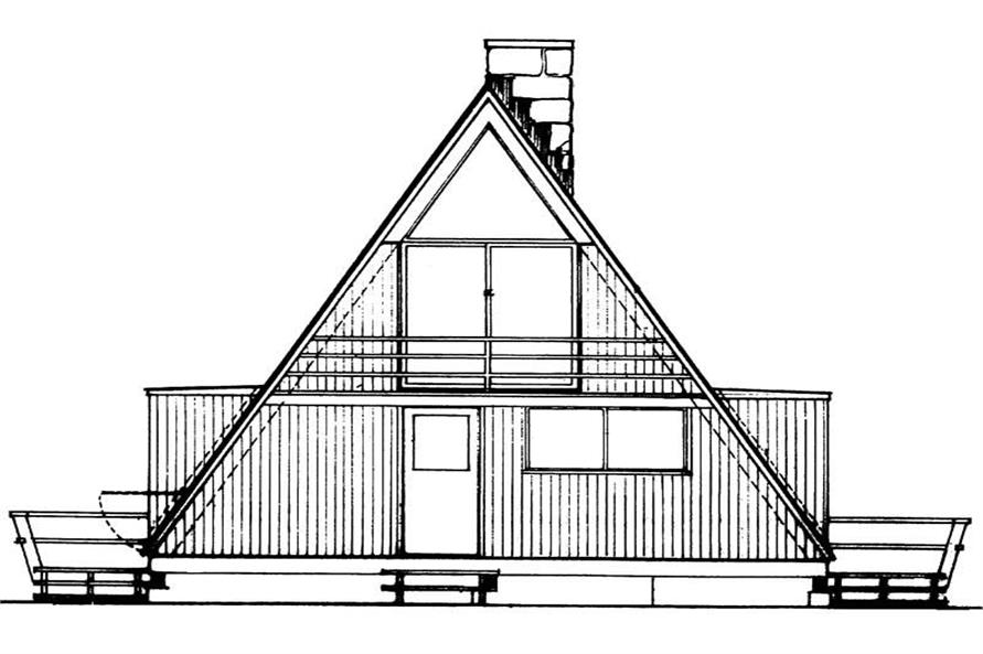 Small Contemporary A Frame House Plans Home Design HW 1448 17303