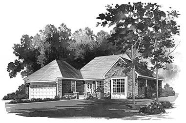 3-Bedroom, 1898 Sq Ft Country Home Plan - 137-1777 - Main Exterior