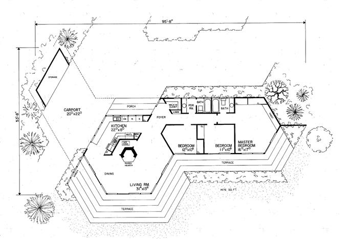 Small, Contemporary House Plans - Home Design # 17305