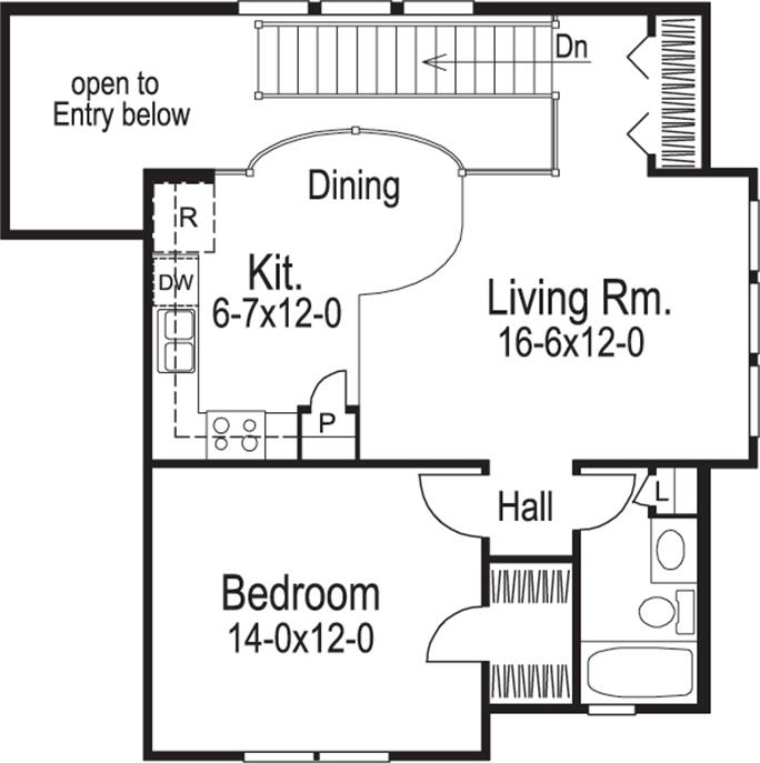 Garage w/Apartments House Plan - 1 Bedrms, 1 Baths - 891 Sq Ft - #138-1103