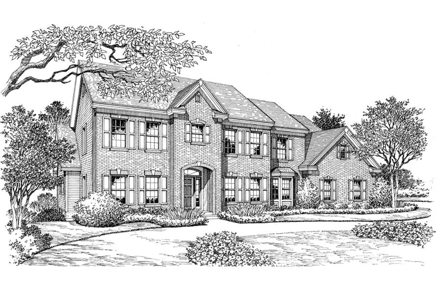 Traditional House Plan #138-1184: 4 Bedrm, 3978 Sq Ft Home 