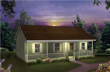 3-Bedroom, 1285 Sq Ft Traditional Home Plan - 138-1271 - Main Exterior