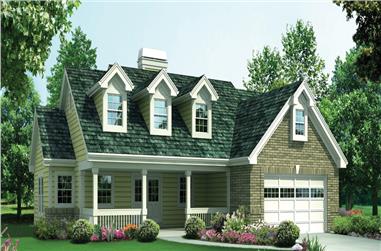 3-Bedroom, 1663 Sq Ft Ranch Home Plan - 138-1273 - Main Exterior