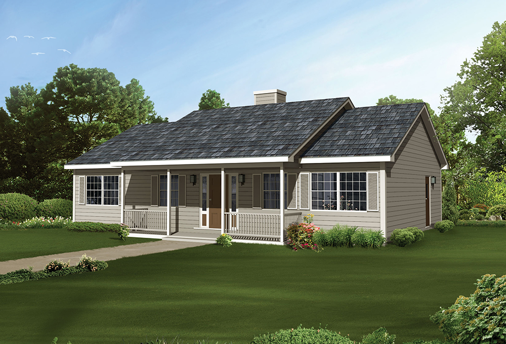 3 Bedrm, 1364 Sq Ft Country House Plan #138-1324