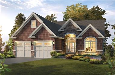 3-Bedroom, 1759 Sq Ft Craftsman Home Plan - 138-1349 - Main Exterior