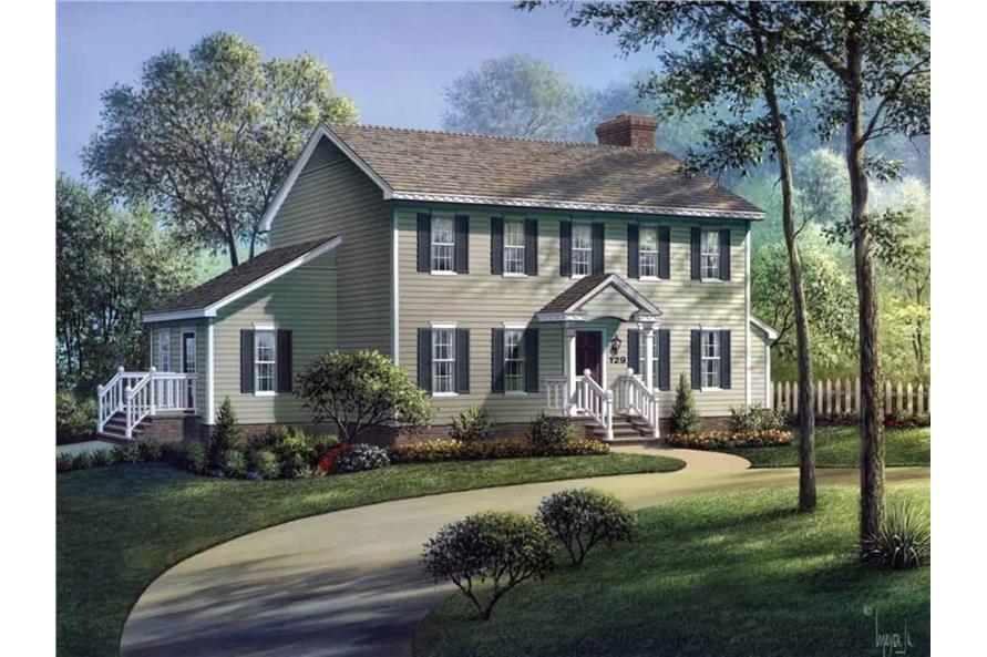 Traditional Home Plan - 4 Bedrms, 2.5 Baths - 2032 Sq Ft - #138-1433