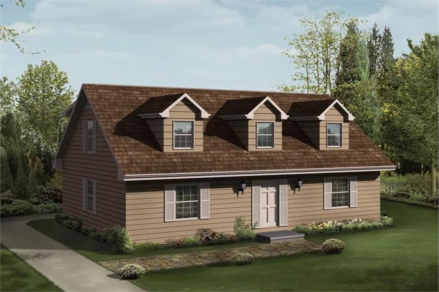 Cape Cod House Plan - 4 Bedrms, 2 Baths - 1705 Sq Ft - #138-1449