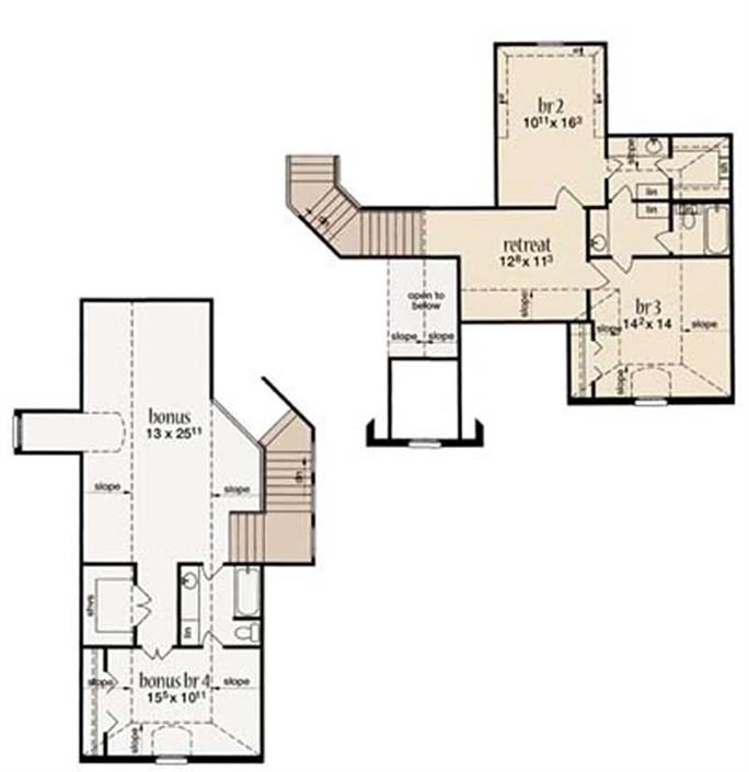 Cape Cod Home Plan - 3 Bedrms, 3.5 Baths - 3161 Sq Ft - #139-1003