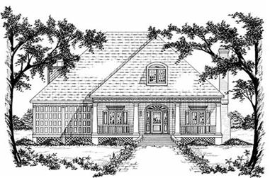 4-Bedroom, 2744 Sq Ft Country House Plan - 139-1041 - Front Exterior