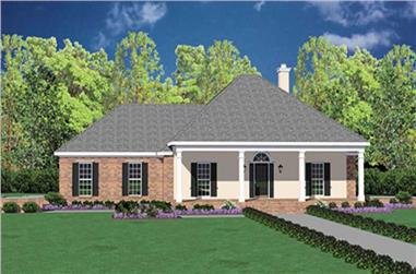 3-Bedroom, 2255 Sq Ft Colonial House Plan - 139-1195 - Front Exterior