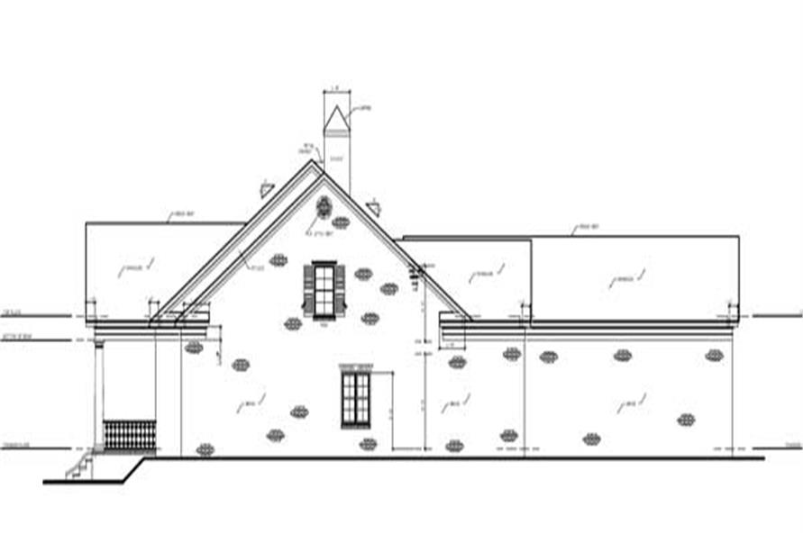 Home Plan Right Elevation of this 4-Bedroom,4378 Sq Ft Plan -140-1008