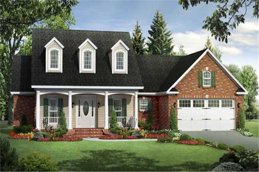 Cape Cod House Plan 3 Bedrms 2 Baths 1700 Sq Ft 141 1091