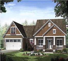 Craftsman House - 3 Bedrms, 2 Baths - 1619 Sq Ft - Plan #141-1096