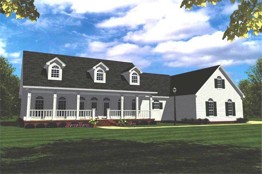 4-Bedroom, 2505 Sq Ft Country Home Plan - 141-1165 - Main Exterior