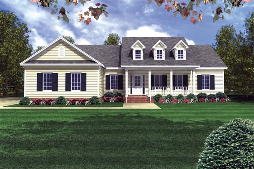 1800 Sq Ft Country Ranch House Plan 3 Bed 3 Bath 141 1175