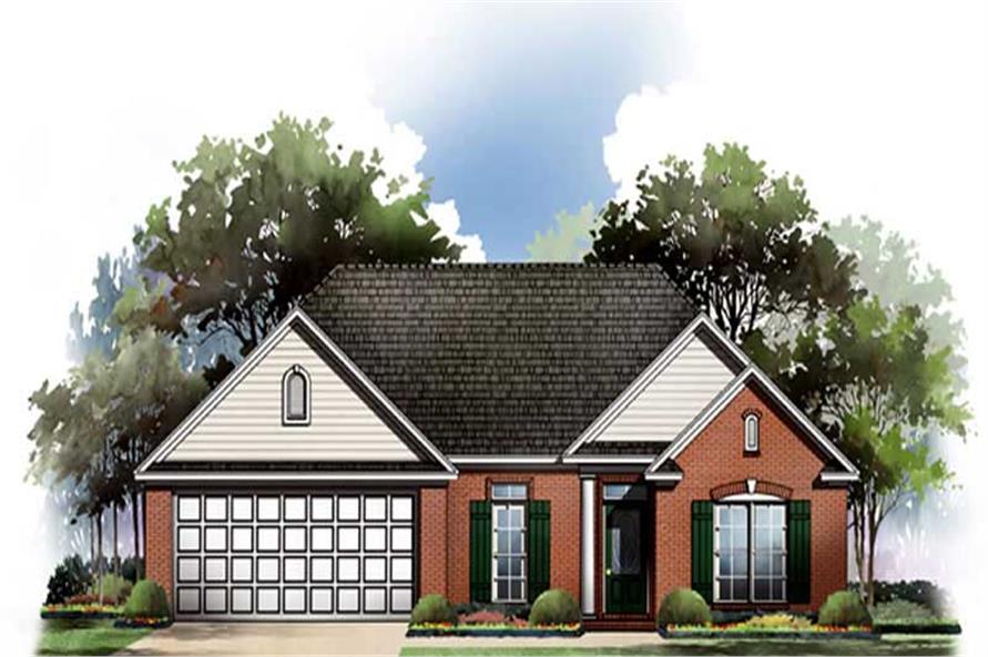 3-Bedroom, 1603 Sq Ft European Home Plan - 141-1189 - Main Exterior