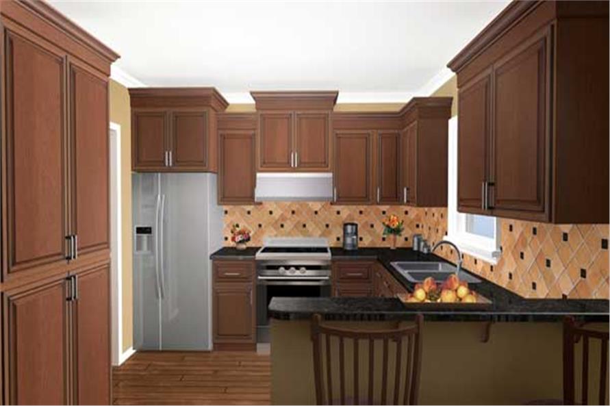 Kitchen of this 3-Bedroom, 1500 Sq Ft Plan - 141-1220