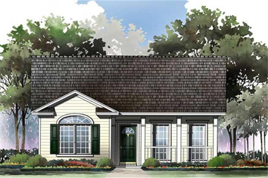 Country Home Plan - 2 Bedrms, 2 Baths - 1000 Sq Ft - #141-1230