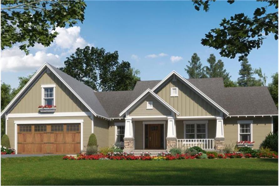 Craftsman House Plan 3 Bedrms 2 5 Baths 2023 Sq Ft 141 1298