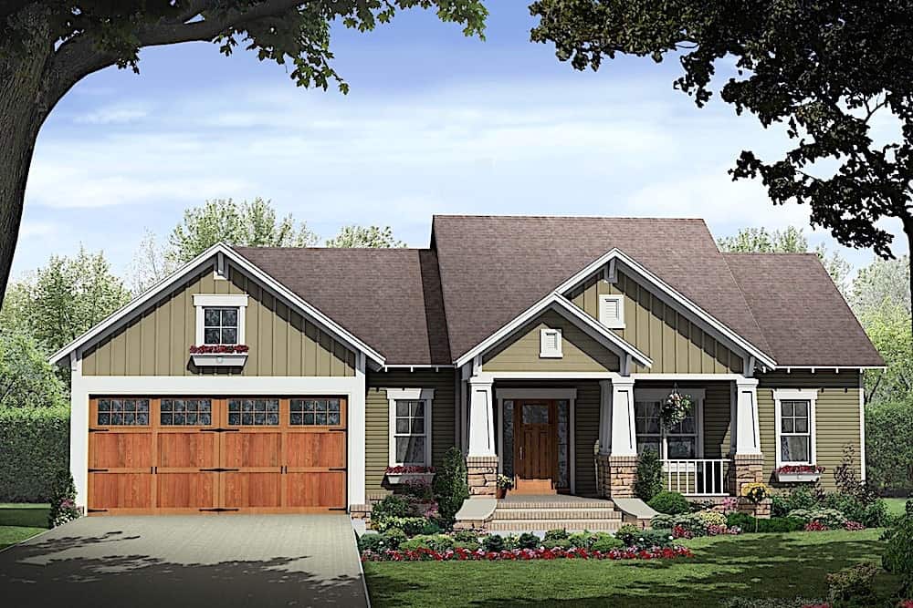 Ranch House 3 Bedrms 2 Baths 1800 Sq Ft Plan 141 1318