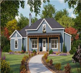 Texas Style House Plan - 3 Bedrms, 3 Baths - 1639 Sq Ft - #203-1023