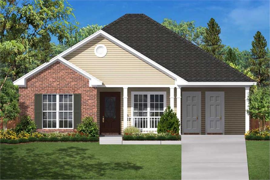 Small Traditional 1200 Sq Ft House Plan 3 Bed 2 Bath 142 1004