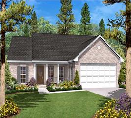 3 Bedroom, 2 Bath Split Ranch House Plan - 1400 Sq Ft