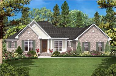 Country House Plan with 1558 Square Feet and 3 Bedrooms from Dream