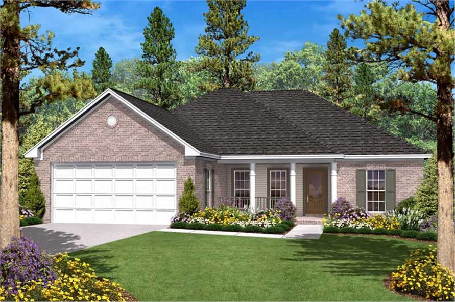 Country Home Plan 3 Bedrms 2 Baths 1400 Sq Ft 142 1028