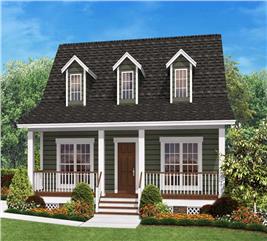 Small Country Home Plan – Two Bedrooms, 900 Sq Ft | Plan #142-1032