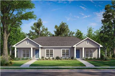 2-Bedroom, 2-Unit, 1800 Sq Ft Multi-Unit House Plan - 142-1037 - Front Exterior