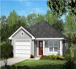 Traditional Style House - 3 Bedrms, 2 Baths - 1108 Sq Ft - Plan #103-1119