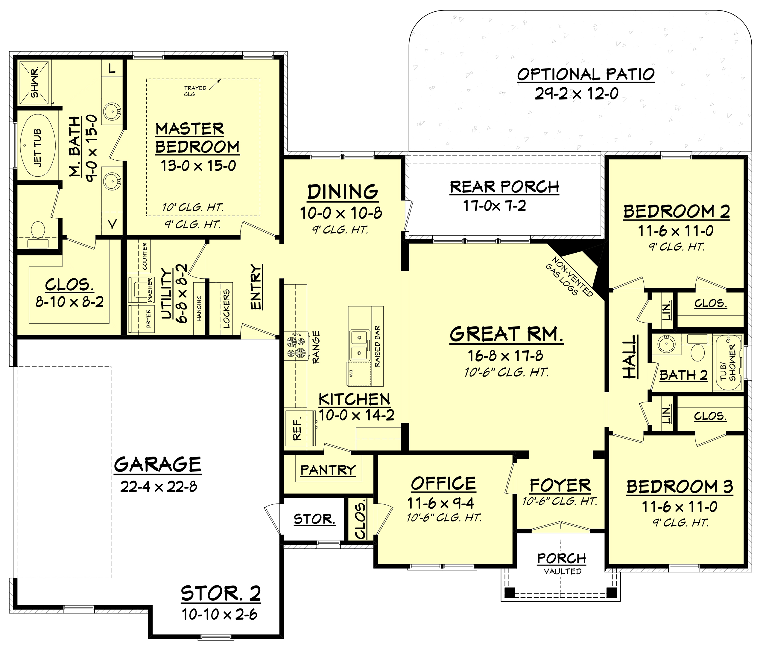 House Plan 142 1075 3 Bdrm 1 769 Sq Ft Traditional Home ThePlanCollection