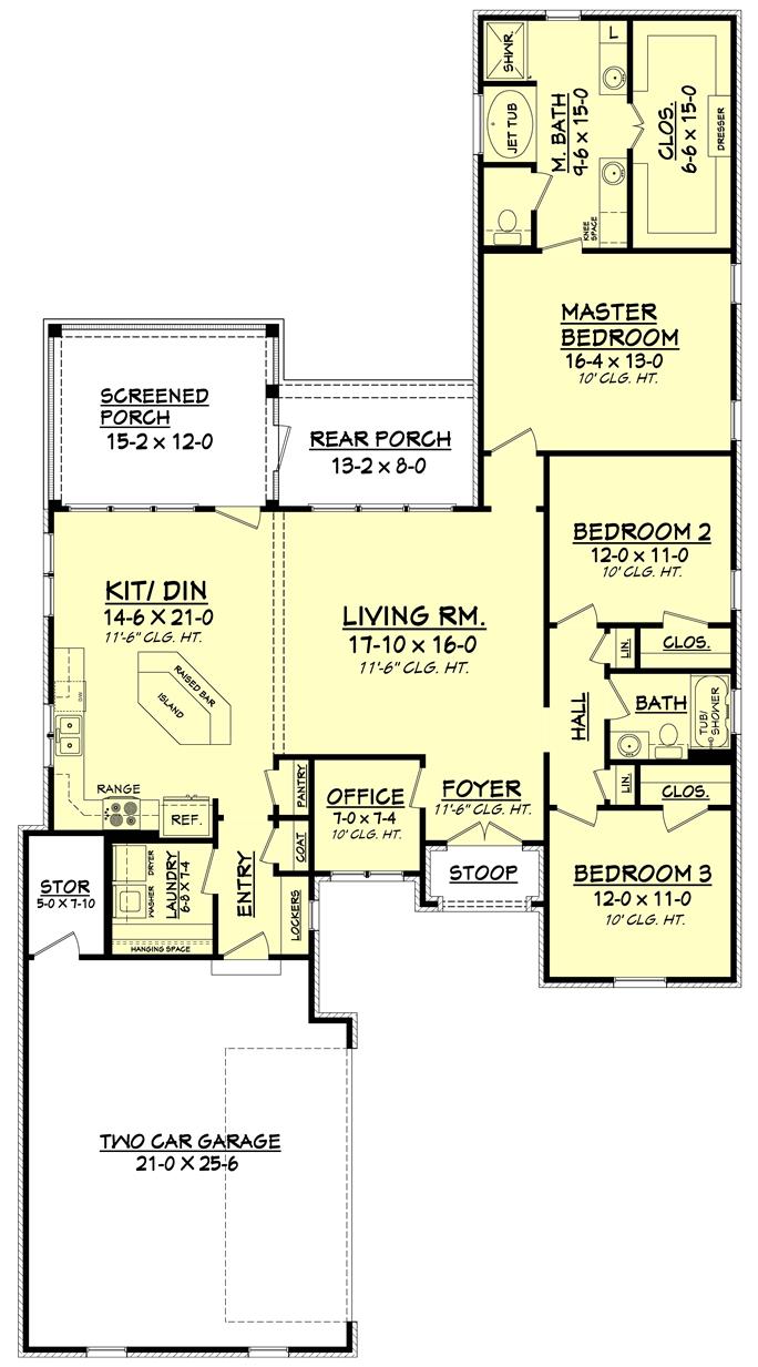 House Plan 142 1077 3 Bdrm 1 792 Sq Ft French Home ThePlanCollection