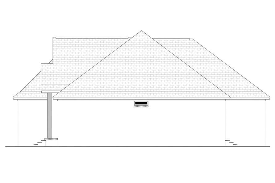 Home Plan Right Elevation of this 3-Bedroom,1842 Sq Ft Plan -142-1083